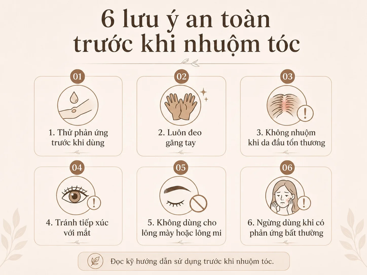 Checklist sáu bước chọn màu thuốc nhuộm cho tóc bạc trước khi mua