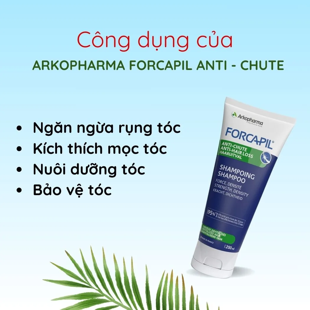 Dầu Gội Chống Rụng Tóc Arkopharma Forcapil Anti - Chute 