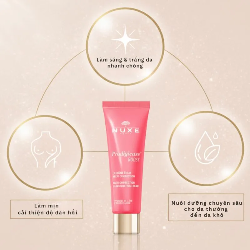 Công Dụng Kem Chống Lão Hóa NUXE La Crème Éclat Multi-Correction, Cho Da Khô