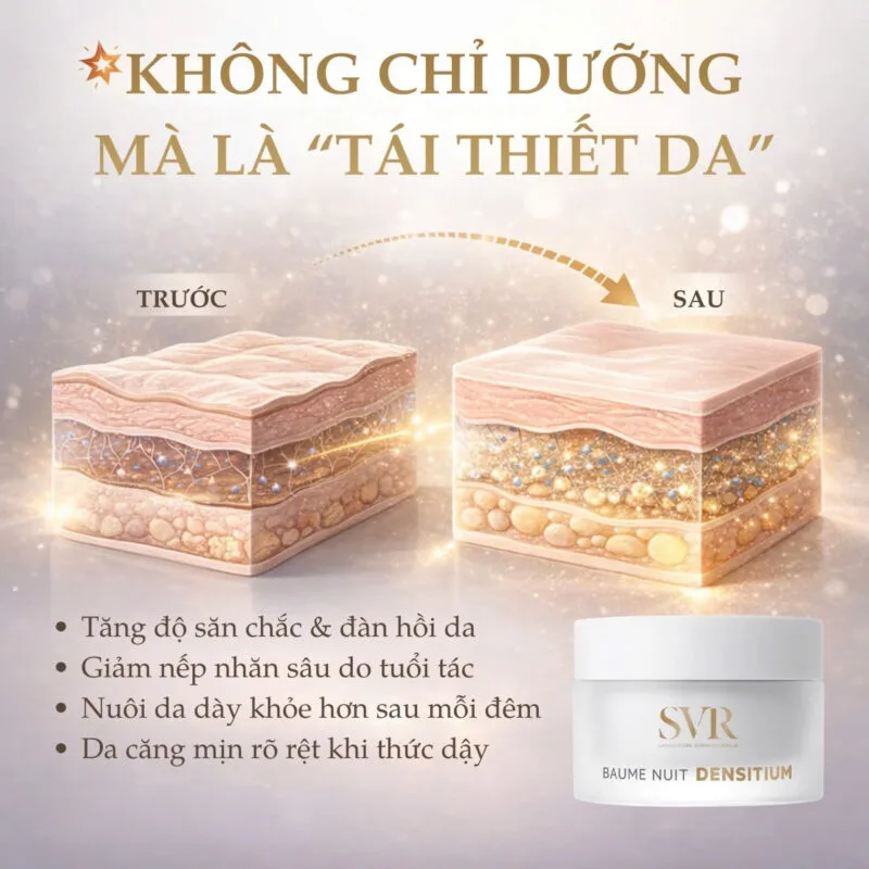 Công Dụng Kem Dưỡng Ban Đêm SVR Densitium Night Balm