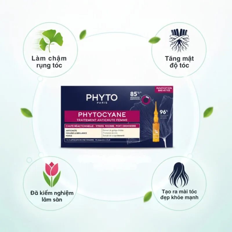 Công Dụng PHYTO PHYTOCYANE – Điều Trị Rụng Tóc Phản Ứng Cho Nữ