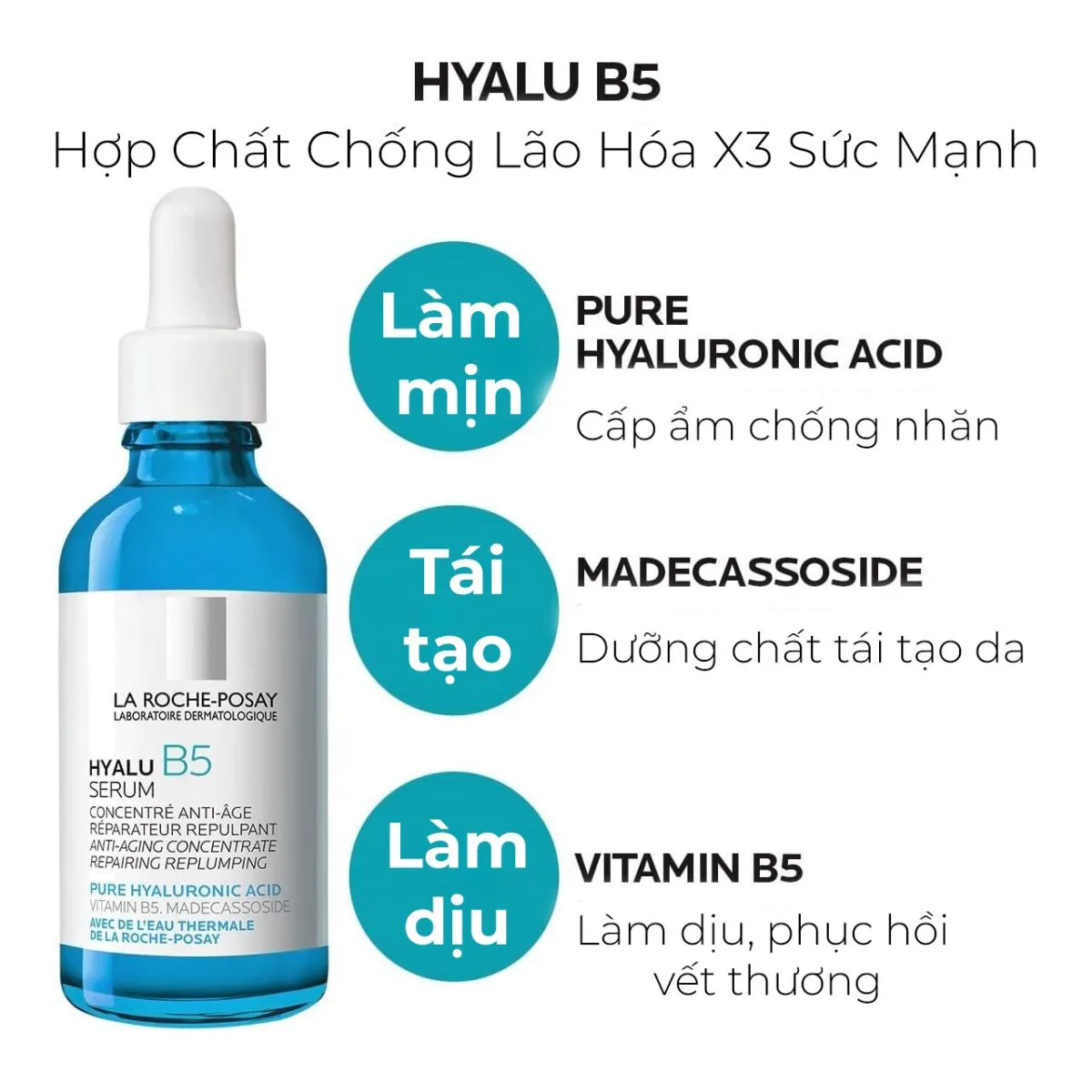 Công Dụng Serum Phụ Hồi Da La Roche Posay Hyalu B5