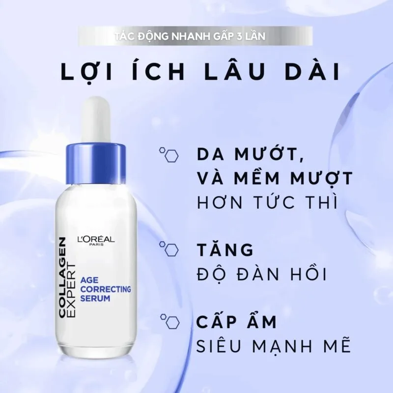 Công dụng Serum L'Oréal Paris Collagen Expert