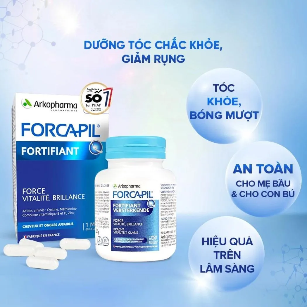 Viên Uống Đẹp Tóc Arkopharma Forcapil Fortifiant