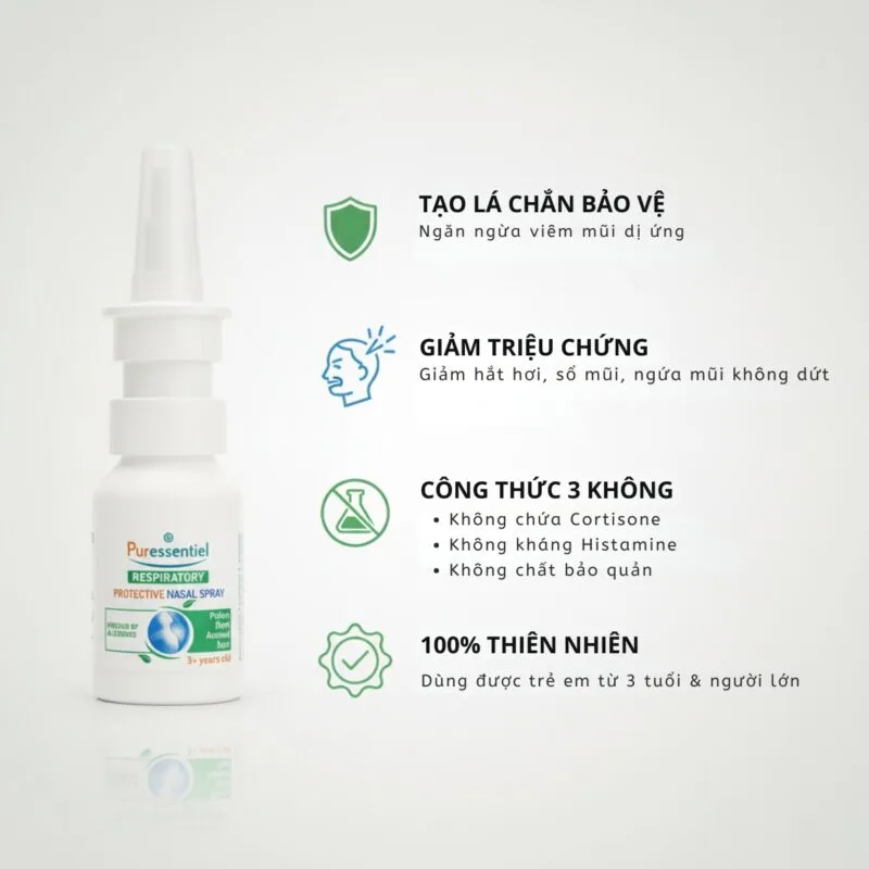 Công Dụng Xịt Mũi Chống Dị Ứng PURESSENTIEL