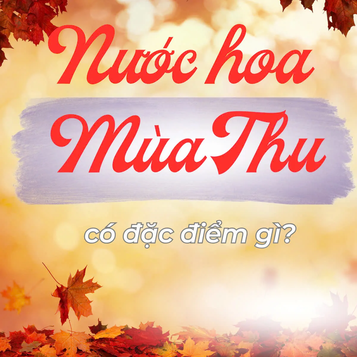 đặc điểm của nước hoa mùa thu