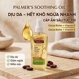Dầu Dưỡng Thể Palmer's Cocoa Butter Formula Soothing Oil – Dầu Dưỡng Ẩm Da Khô Ngứa Cho Bà Bầu, Giảm Ngứa Rạn Da Từ Mỹ công dụng