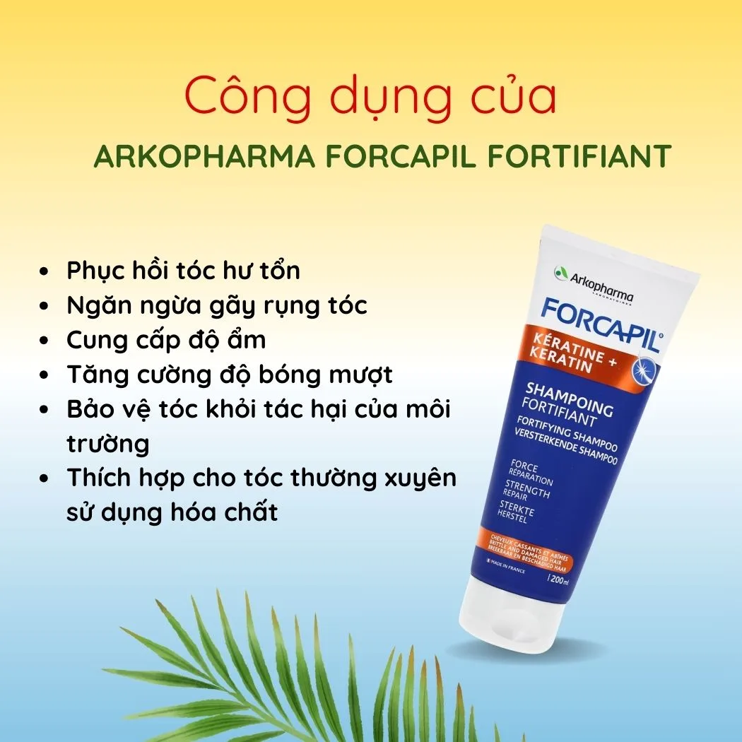 Dầu Gội Cho Tóc Yếu Arkopharma Forcapil Fortifiant