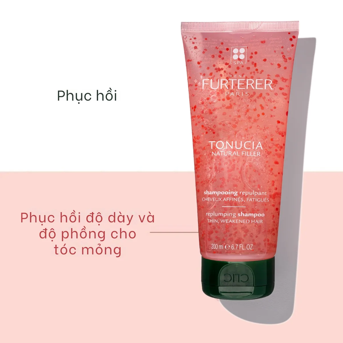 Dầu gội chống lão hóa làm phồng tóc René Furterer Tonucia Natural Filler 250ml chính hãng