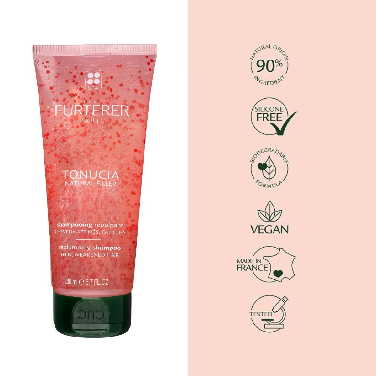 Dầu gội chống lão hóa làm phồng tóc René Furterer Tonucia Natural Filler 250ml chính hãng