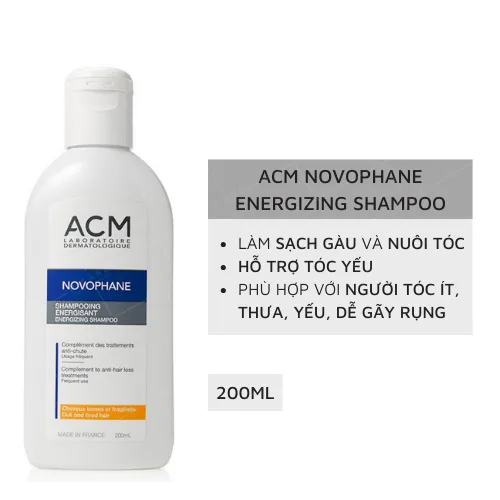 Dầu gội Novophane Energizing trong combo ACM