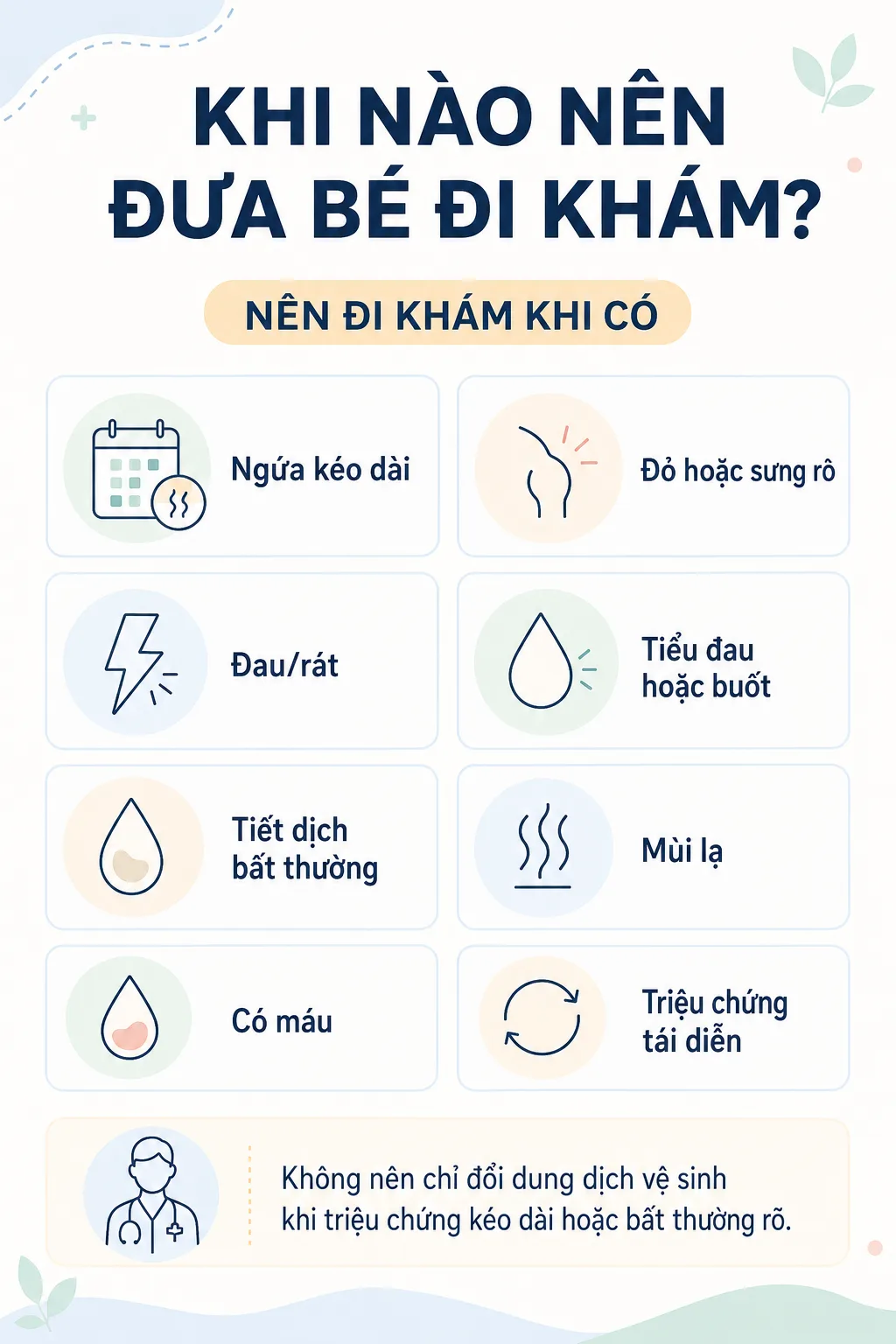 Dấu hiệu vùng nhạy cảm ở bé gái cần được bác sĩ đánh giá