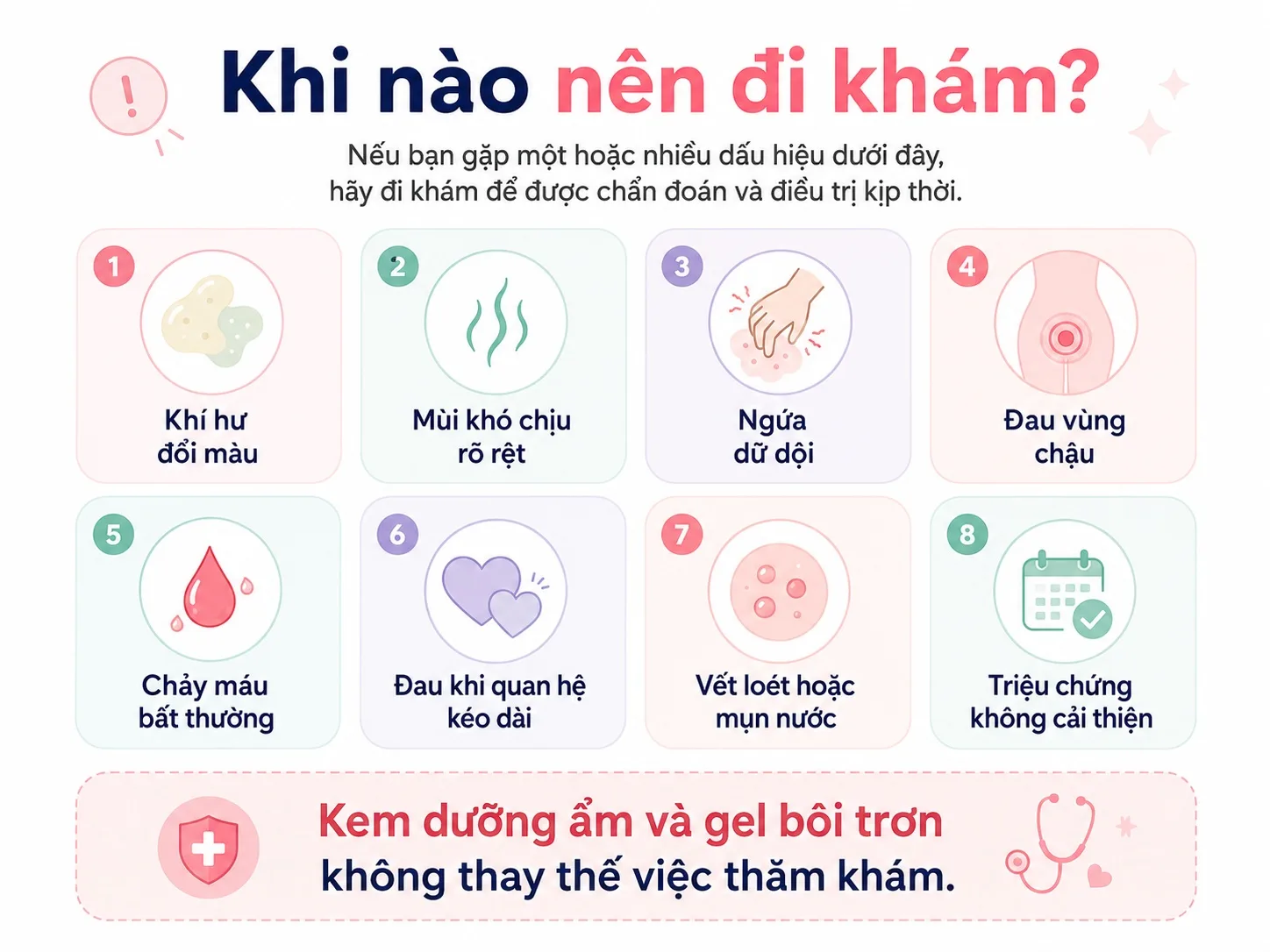 Dấu hiệu cần đi khám khi bị khô âm đạo