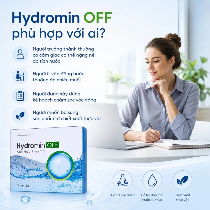 Đối tượng phù hợp sử dụng Hydromin OFF Activlab Pharma