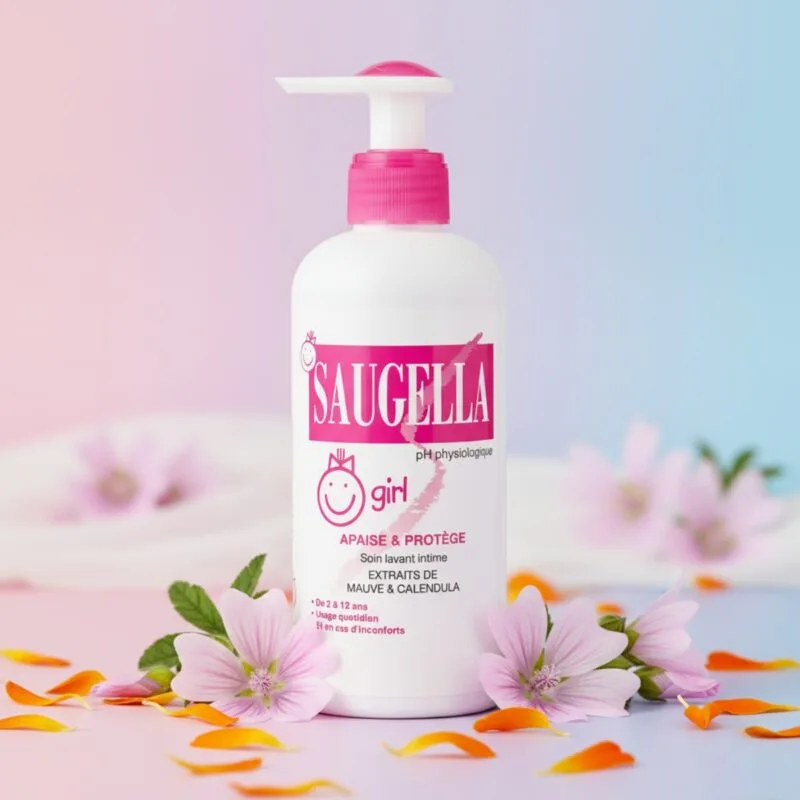 Dung Dịch Vệ Sinh Cho Bé Saugella Girl làm dịu làm sạch