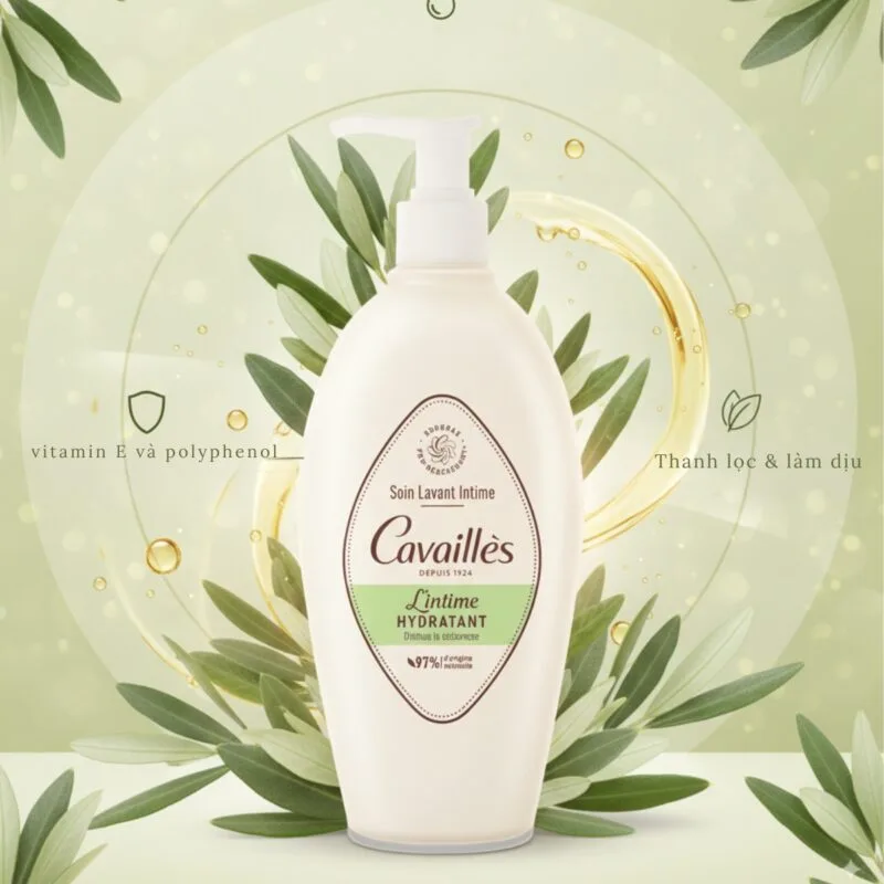 Dung Dịch Vệ Sinh Cavailles Soin Lavant Intime Hydratant Chiết xuất ô liu
