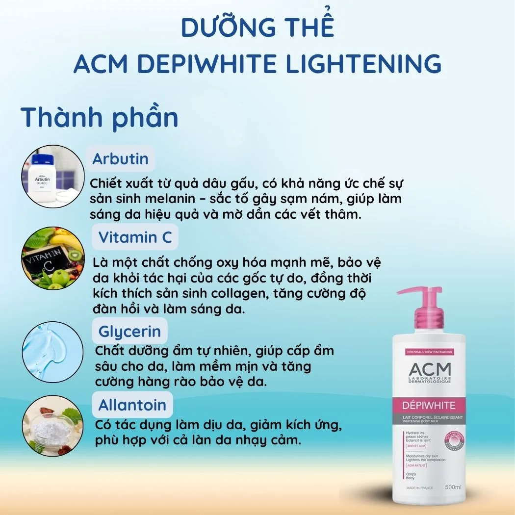 Dưỡng Thể ACM Depiwhite Lightening