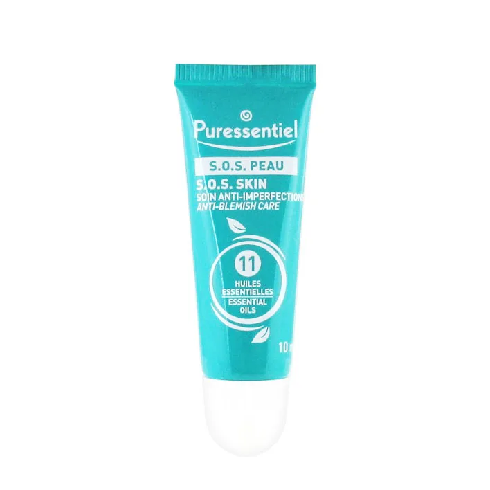 Gel Giảm Mụn Mờ Sẹo Thâm Puressentiel SOS Peau 10ml
