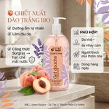 Gel Tắm Hữu Cơ MKL Cosm'Ethik Surgras Pêche Blanche Bio de Provence – Sữa Tắm Pháp Mùi Đào Trắng Dịu Nhẹ Cho Da Khô & Nhạy Cảm thành phần