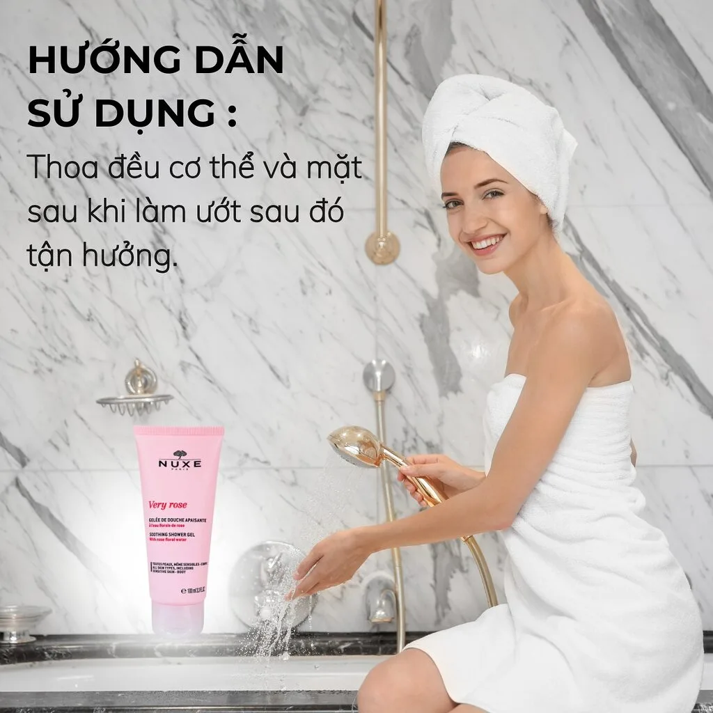 Gel Tắm Nuxe Very Rose 100ml