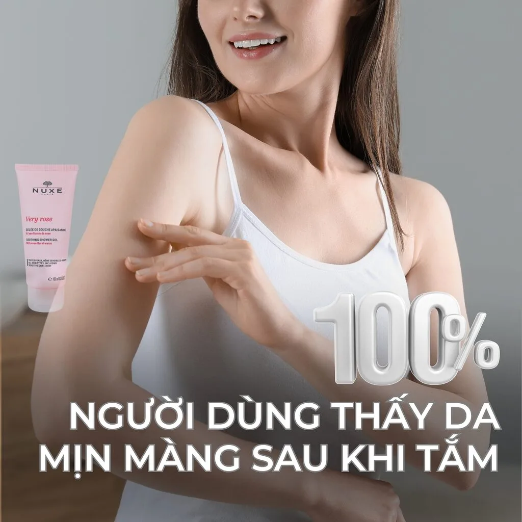 Gel Tắm Nuxe Very Rose 100ml