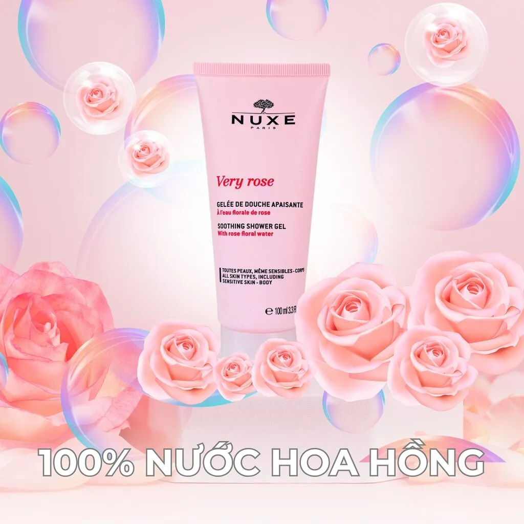 Gel Tắm Nuxe Very Rose 100ml