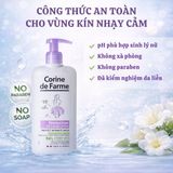 Dung dịch vệ sinh Corine de Farme Soothing thành phần thiên nhiên