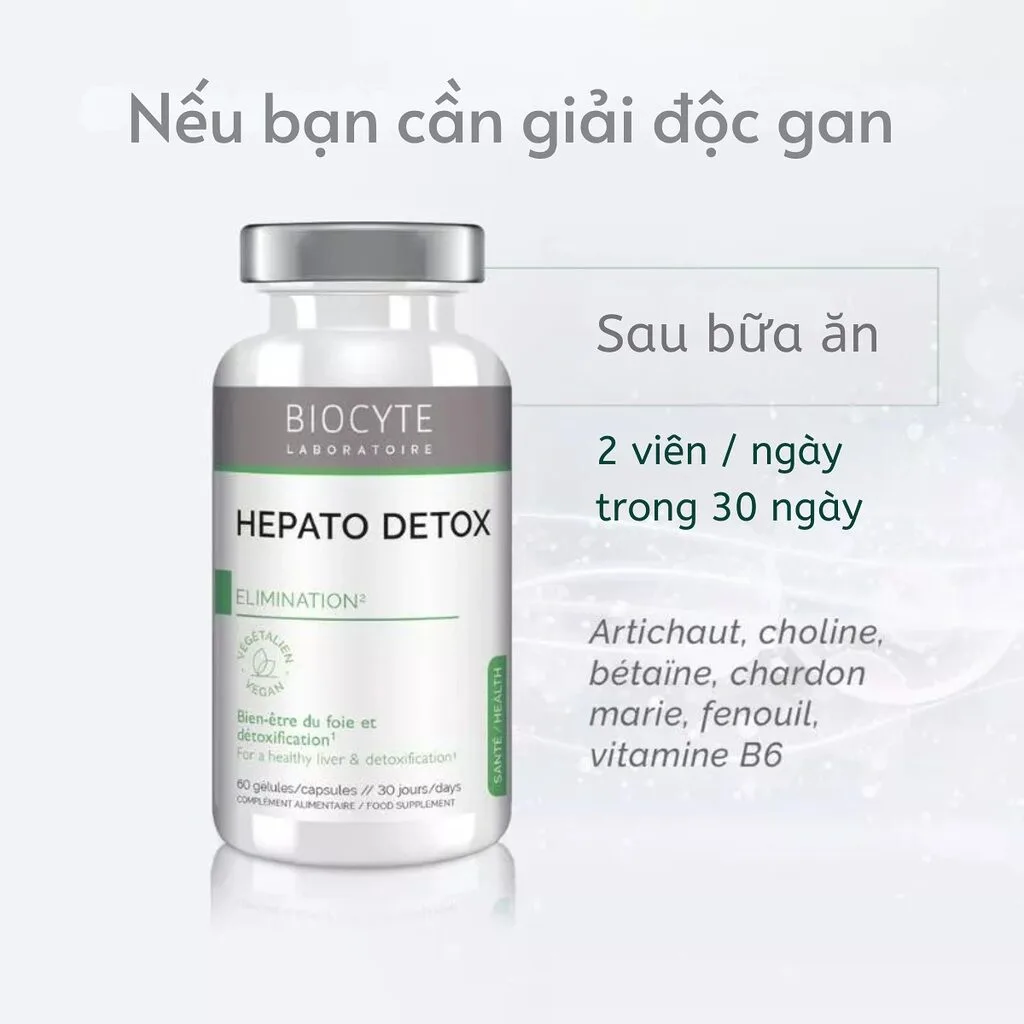 Giải Độc Gan Biocyte Hepato Detox 60 viên