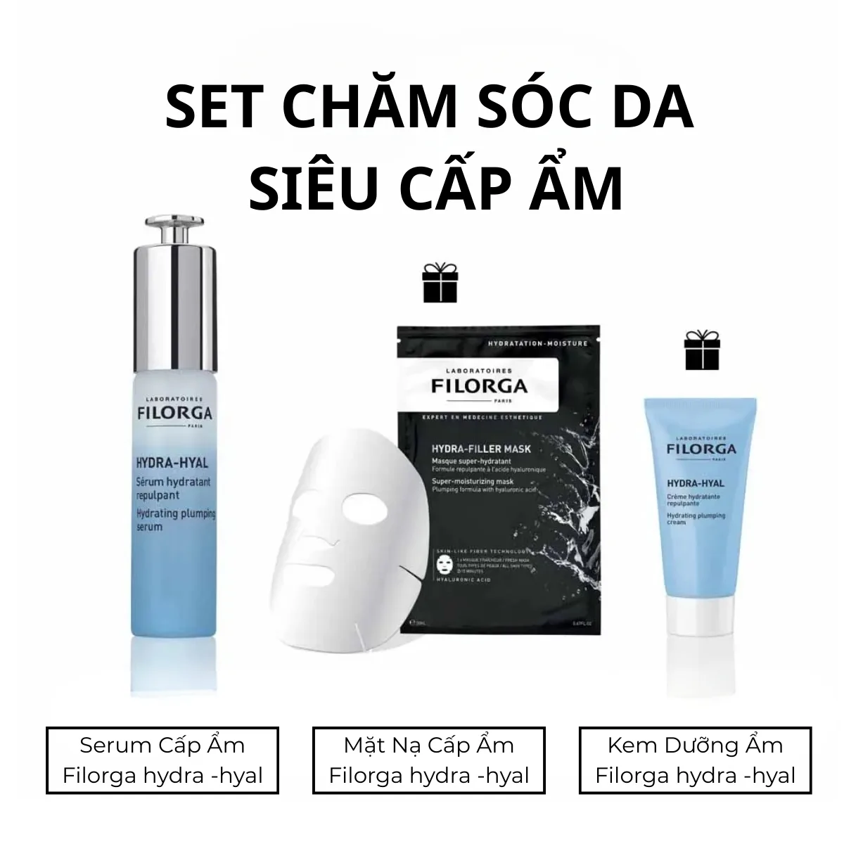 Gift Set Siêu Cấp Ẩm Filorga Hydra-Hyal Chính hãng