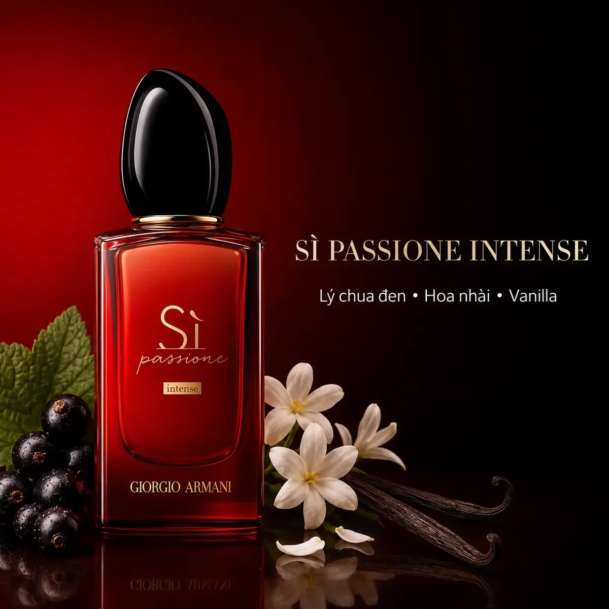 Giorgio Armani Sì Passione Intense chai đỏ nắp đen