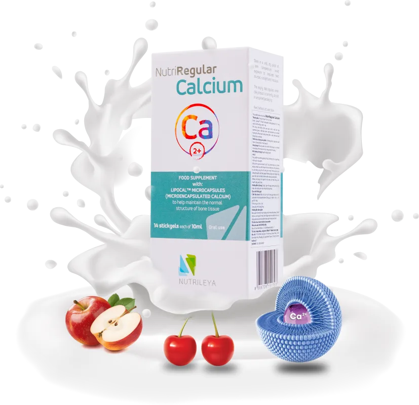 Gói Bổ Sung Canxi NutriRegular Calcium, Dạng Gel, Vị Táo Cherry