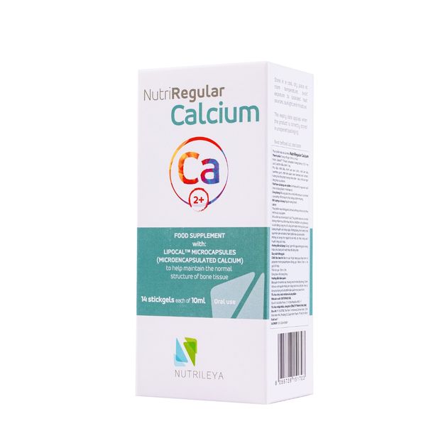 Gói Bổ Sung Canxi NutriRegular Calcium, Dạng Gel, 14x10ml