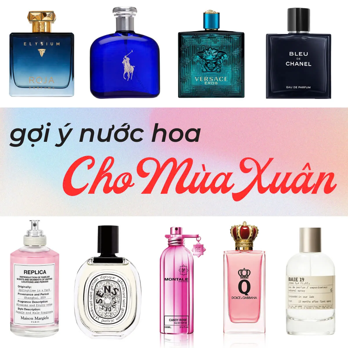 gợi ý nước hoa mùa xuân
