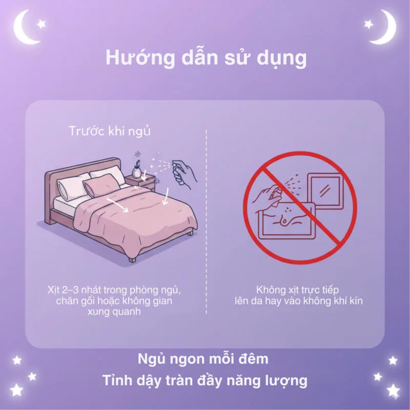 Hướng Dẫn Sử Dụng Xịt Ngủ Ngon Puressentiel Rest & Relax 12 Tinh Dầu 75ml