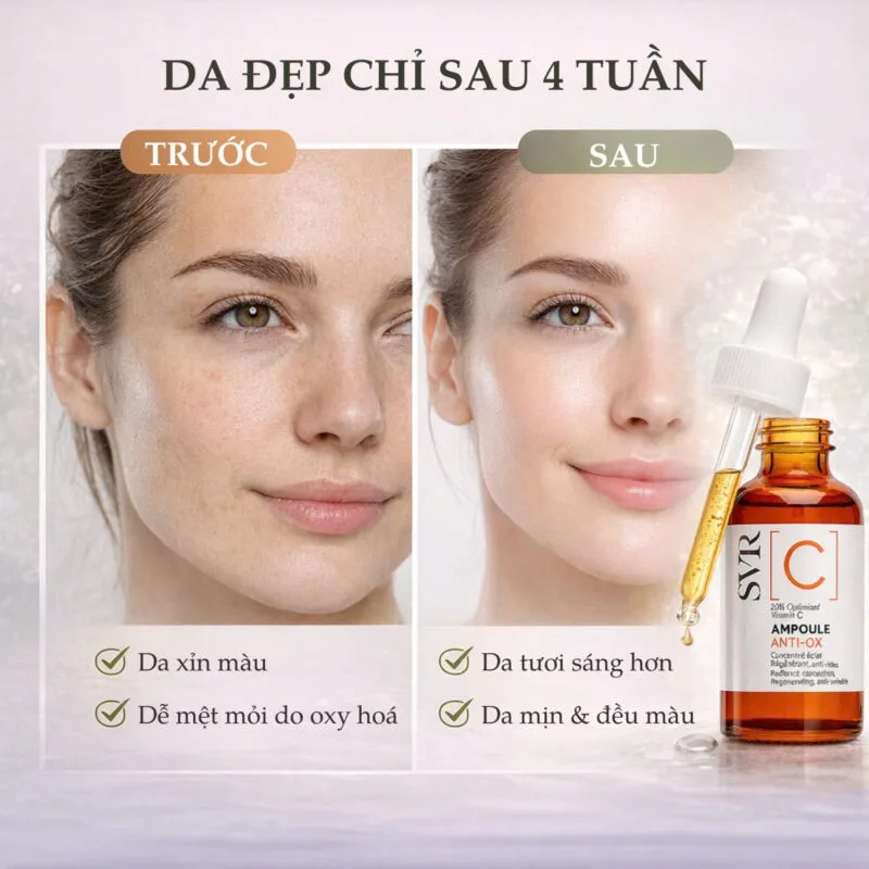 Hiệu Quả khi Sử Dụng SVR C Anti-Ox Ampoul