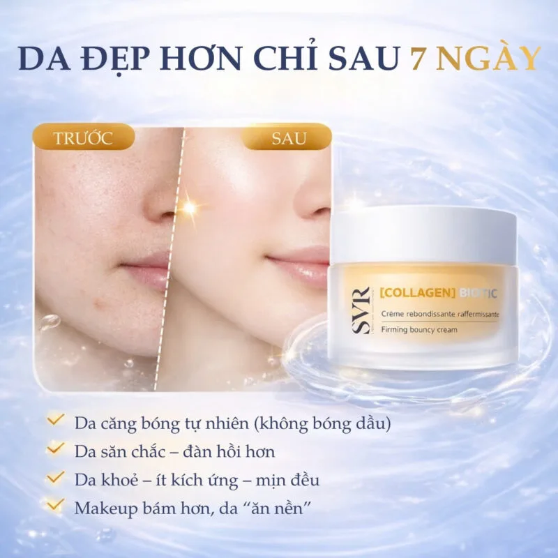 Hiệu Quả Sử Dụng Kem Dưỡng Tái Tạo SVR Collagen Biotic