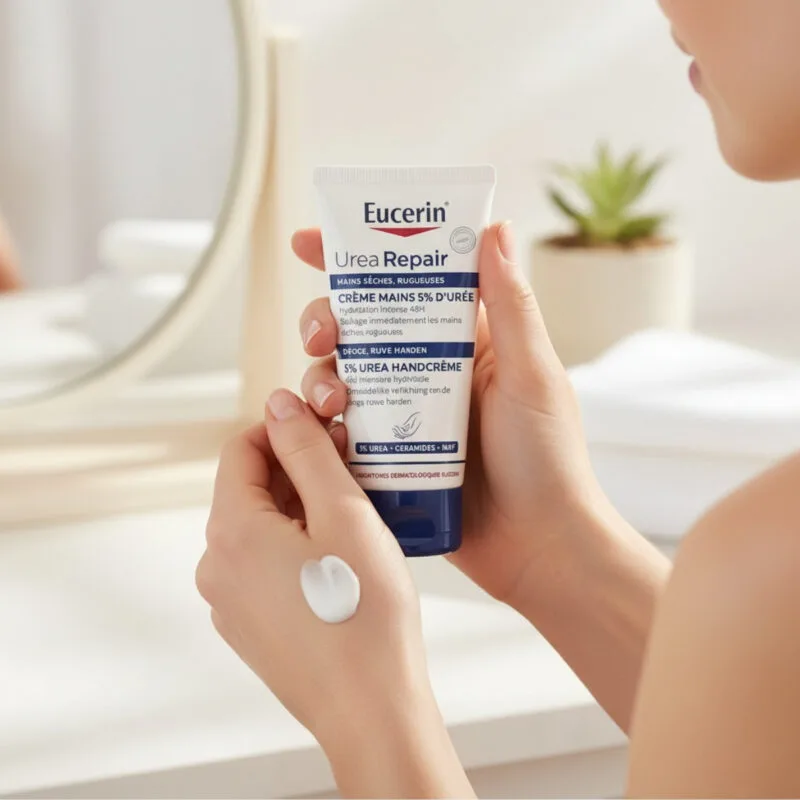 Hướng dẫn sử dụng Kem Dưỡng Da Tay Eucerin UreaRepair 5% Urea 75ml