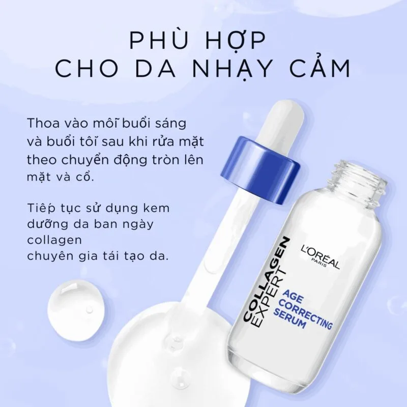 Hướng Dẫn Sử Dụng Serum Chống Lão Hóa L'Oréal Paris Collagen Expert 30ml