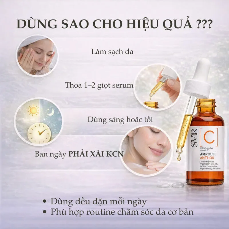 Hướng Dẫn Sử Dụng SVR C Anti-Ox Ampoul