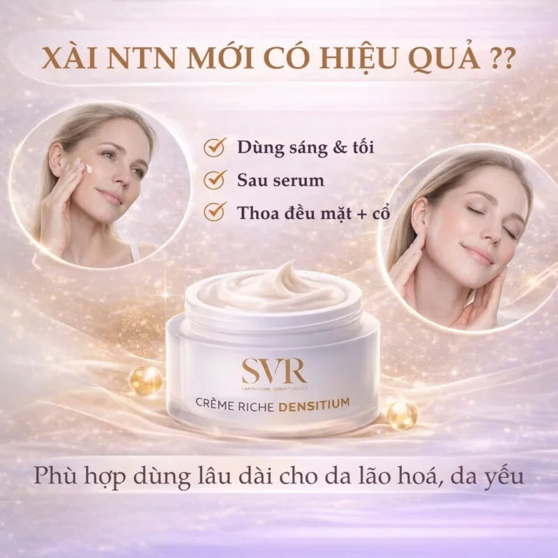 Hướng Dẫn Sử Dụng SVR Densitium Crème Riche