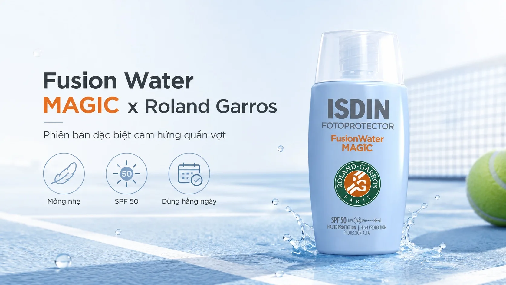 Fusion Water MAGIC x Roland Garros