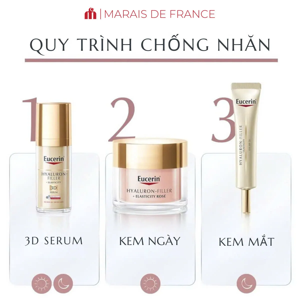 Kem Chống Lão Hóa Eucerin Hyaluron Filler Elasticity Day Rose