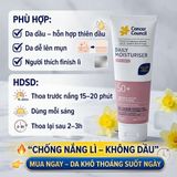 Kem Chống Nắng Cancer Council Daily Moisturiser Water Resistant SPF50+ Cách Dùng