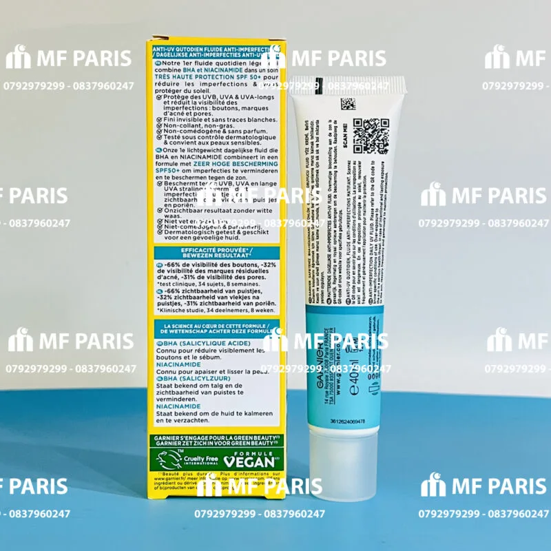Kem Chống Nắng Garnier Pure Active SPF50