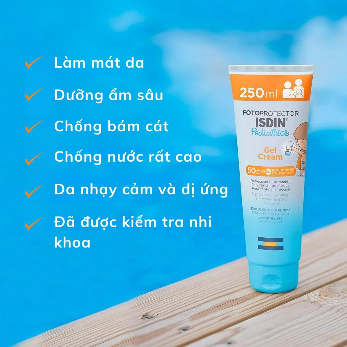 Kem Chống Nắng Isdin Fotoprotector Pediatrics Gel Cream