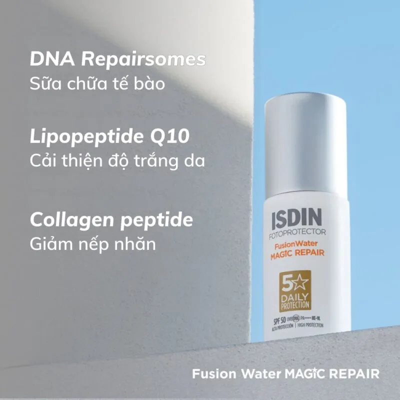Kem Chống Nắng Isdin Fusion Water MAGIC Repair SPF 50