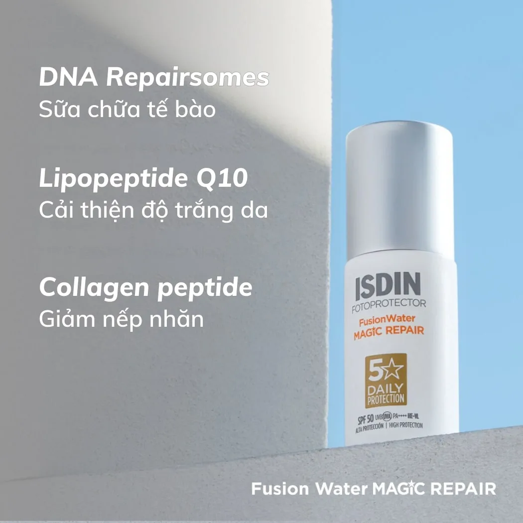 Kem Chống Nắng Isdin Fusion Water MAGIC Repair SPF 50