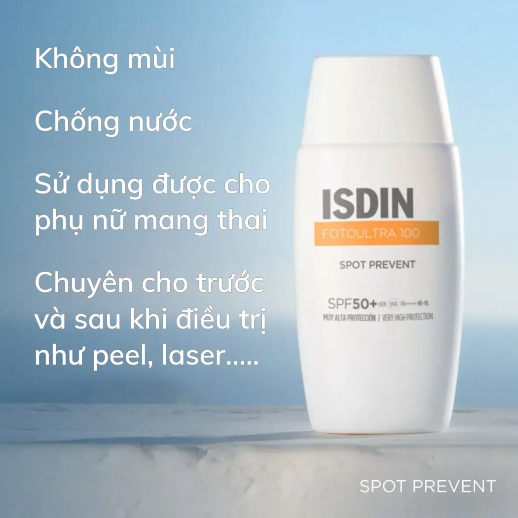 Kem Chống Nắng ISDIN Spot Prevent Fusion Fluid SPF 50+