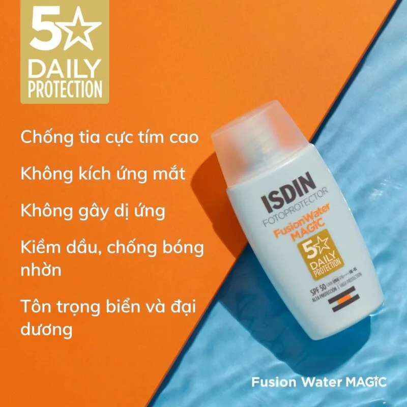 Kem Chống Nắng Không Trôi Isdin Fusion Water MAGIC SPF 50