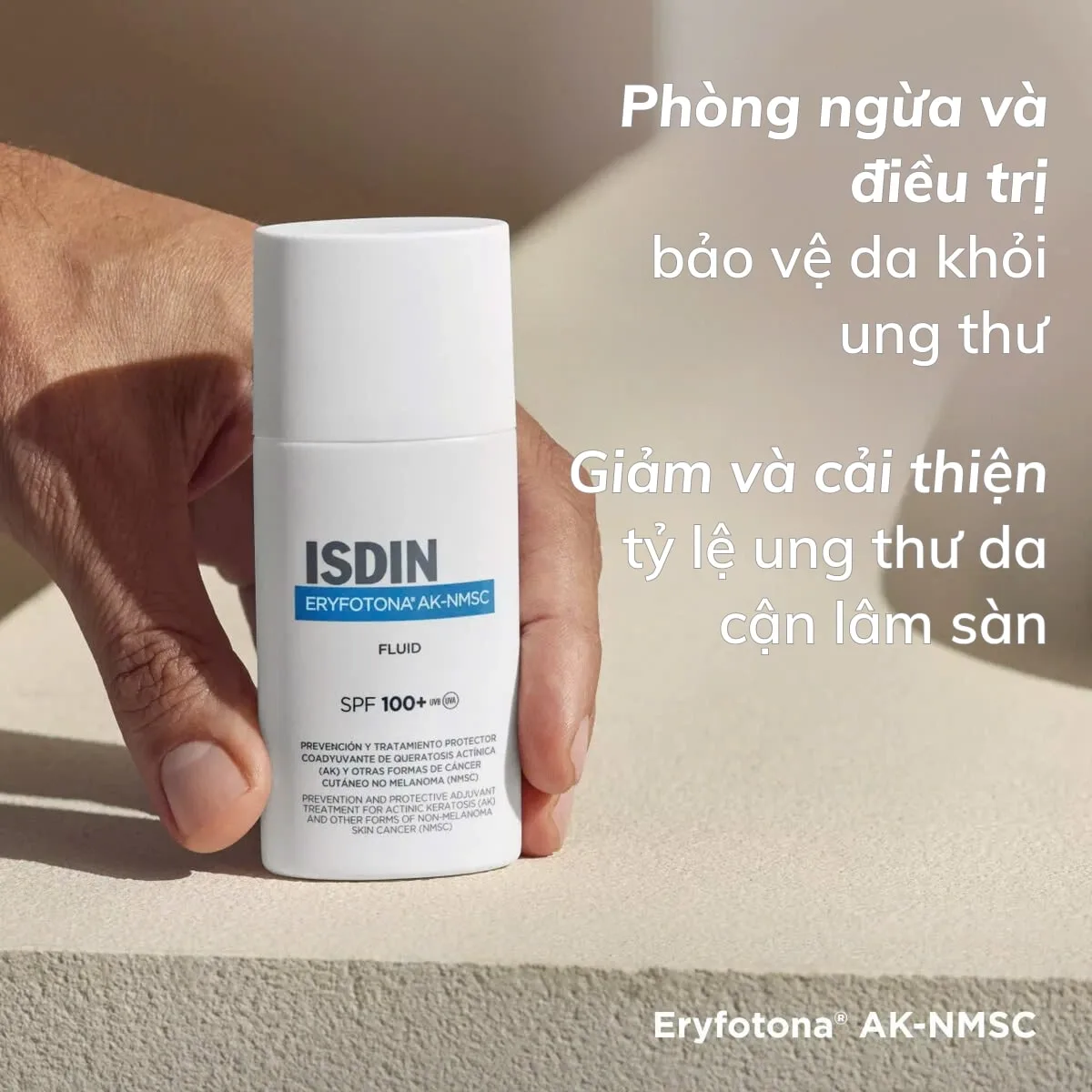 Kem Chống Nắng Ngừa Ung Thư Isdin Eryfotona AK-NMSC SPF 100+ Fluid